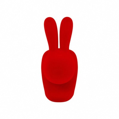 Chaise LAPIN BEBE "Stefano Giovanni" en polyéthylène coloris rouge L45,3xP36,2xH52,7cm