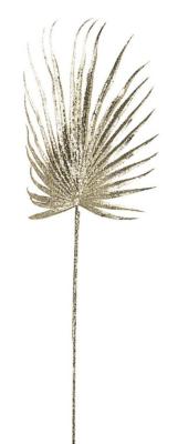 Feuille de Palmier GLITTER Pailleté Or - H:67cm Andrea Bizzotto