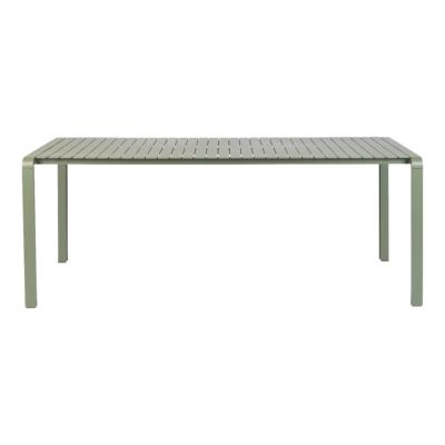 Table repas VONDEL en aluminium VERT L214XP96,7XH75cm Zuiver