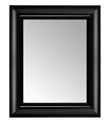 Mirroir FRANCOIS GHOST NOIR "Philippe Starck" 65*79CM en Polycarbonate Kartell
