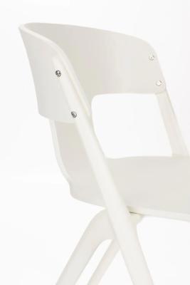 Chaise HORIZON Beige 58x53xH75 cm. Hauteur du siège : 45,50 cm. Polypropylène