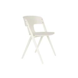 Chaise HORIZON Beige 58x53xH75 cm. Hauteur du siège : 45,50 cm. Polypropylène