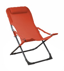 Relax EASY châssis acier cataphorese graphite toile polyester enduite perforee paprika