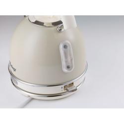 Ariete Bouilloire Vintage BEIGE 1,7L, filtre amovible. Base sans fil 360°, 2000W