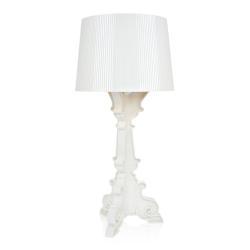 Lampe BOURGIE MAT blanche design Ferrucio laviani L37 X H68+76cm polycarbonate 2.0 Kartell