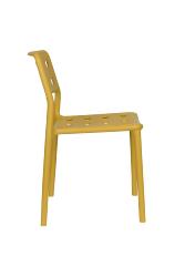 Chaise Serra Jaune 53x41xH80 cm. Polypropylène Plastique