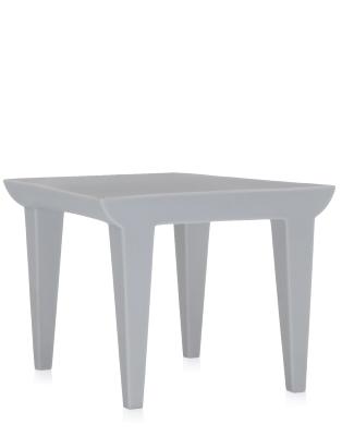 Table basse BUBBLE CLUB gris en polyethylene teinté dans la masse poudré Kartell