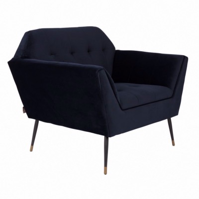 Fauteuil Lounge KATE bleu profond - DUTCHBONE