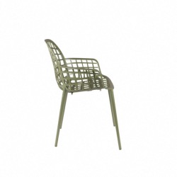 Fauteuil empilable ALBERT KUIP aluminium laqué époxy Vert- ZUIVER