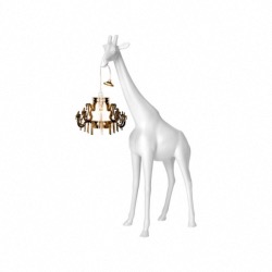 Lampe Giraffe XS In Love en polyethylène coloris Blanc Haut 100cm design Marcantonio Marque Qeeboo