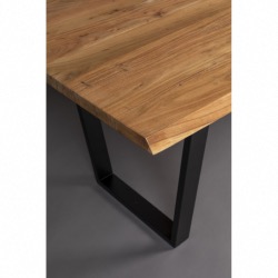 Table AKA L180 x P90 H76cm plateau de table en bois d'accacia massif de 3,5 cm Dutchbone