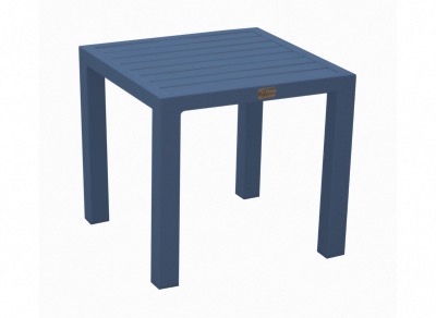 TABLE BASSE LOU 40X40X36CM EN ALU COLORIS Bleu Alizé