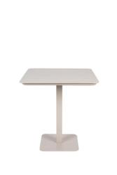Table bistrot VONDEL en aluminium ARGILE blanc L71XP71cm Zuiver