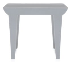 Table basse BUBBLE CLUB gris en polyethylene teinté dans la masse poudré Kartell