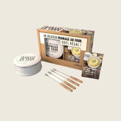 Coffret cadeau cuiseur fromage au four BLANC