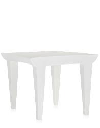 Table basse BUBBLE CLUB blanc zinc en polyethylene teinté dans la masse poudrée Kartell