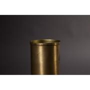 VASE HARI SLIM en métal finition laiton, imperméable, 18x35 cm