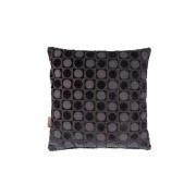 Coussin OTTAVA bleu foncé, 45x45 cm, 74% de viscose, 21% de polyester, 5% de coton