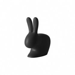 Chaise LAPIN BEBE "Stefano Giovanni" en polyéthylène coloris black  hauteur assise 30cm