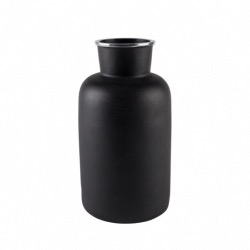 Vase FARMA L en Aluminium laqué noir  poli Imperméable Zuiver