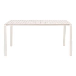 Table repas VONDEL en aluminium ARGILE blanc L168,5XP87,2XH75cm Zuiver