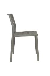 Chaise Serra Grise 53x41xH80 cm. Polypropylène Plastique