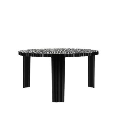 Table basse T-TABLE Ø50cm, H : 28cm coloris Noir Kartell