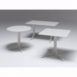 Table System - rabattable bord carré - vert militaire - 80 x 120 cm - EMU