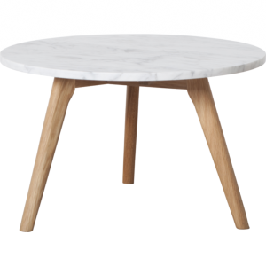 Table basse WHITE STONE L - 50x32 cm (Ø x H) - ZUIVER