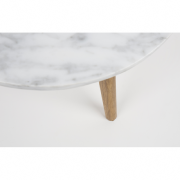 Table basse WHITE STONE M - 40x40 cm (Ø x H) - ZUIVER