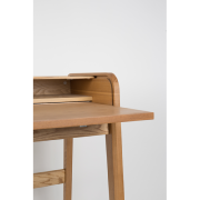 Bureau en bois Barbier de Zuiver avec tablette rétractable natural