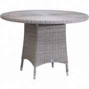 Table de jardin Cigale ronde diam. 110 cm coloris galet - Kok