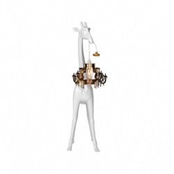 Lampe Giraffe XS In Love en polyethylène coloris Blanc Haut 100cm design Marcantonio Marque Qeeboo