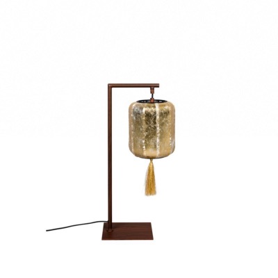 Lampe SUONI Gold L20xP20xH60 cm  Abat-jour or