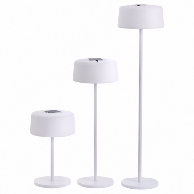 Lampadaire Bump solaire et rechargeable - blanc - Les Jardins