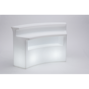 Bar lumineux BREAK BAR en polyethylène éclairage blanc, L175 x P75 x H110 cm